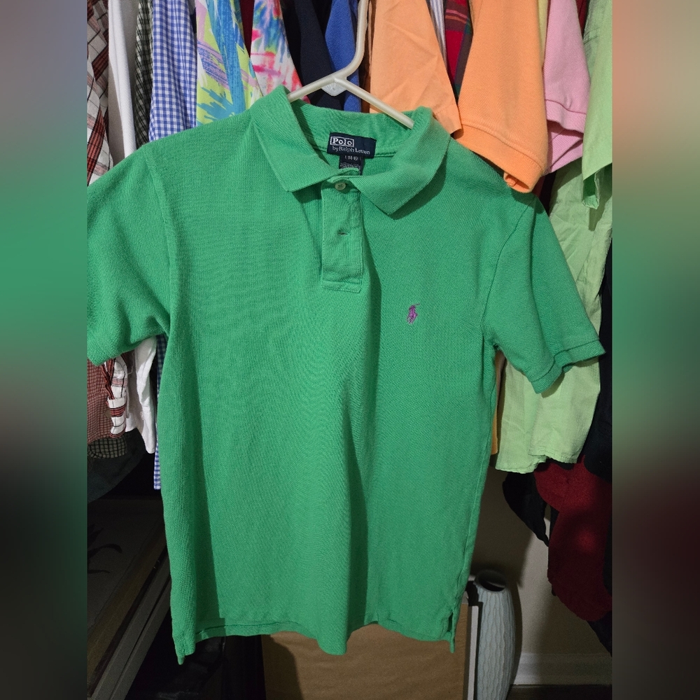 Boys Ralph Lauren Vibrant Green Polo Shirt